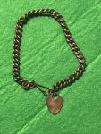 Victorian Copper Charm Chain Bracelet
