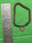 Victorian Copper Charm Chain Bracelet