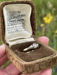 18ct Gold Antique Solitaire Diamond Engagement Ring