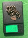Victorian Copper Charm Chain Bracelet