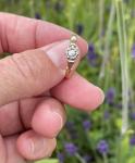 18ct Gold Antique Solitaire Diamond Engagement Ring