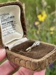 18ct Gold Antique Solitaire Diamond Engagement Ring