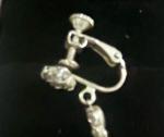 Vintage Diamante Drop Earrings with Screw Back