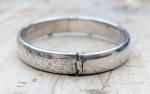 Victorian Sterling Silver Hinged Bracelet