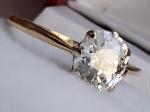 18Ct Gold Diamond Old Cut Solitaire Antique Ring