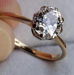 18Ct Gold Diamond Old Cut Solitaire Antique Ring