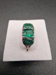 Victorian 15ct Gold Emerald Diamond Ring
