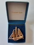 Antique 9Ct Gold Ship Galleon Pendant