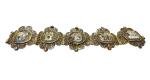 Art Deco Egyptian Revival Enamel Filigree Bracelet
