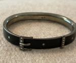Victorian Austro-Hungarian Silver Pearl Bangle