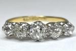 Antique 18ct Gold Platinum Diamond Eternity Ring