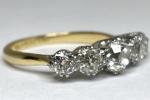 Antique 18ct Gold Platinum Diamond Eternity Ring