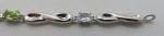 Art Deco Multicoloured Gemstone Silver Bracelet