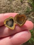 Victorian 9ct Rose Gold Seed Pearl Heart Locket