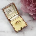 Vintage 18ct Gold Ruby and Diamond Ring