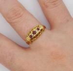 Vintage 18ct Gold Ruby and Diamond Ring