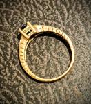 18ct Yellow Gold Emerald Diamond Antique Ring
