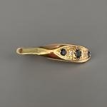 Antique 18ct Gold Sapphire Diamond Boat Ring