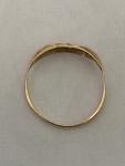 Antique 18ct Gold Sapphire Diamond Boat Ring