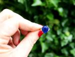 Vintage Platinum Ring with 6.80ct Sapphire and Diamonds