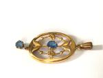 Edwardian 1900s 9ct Rolled Gold Lavalier Necklace