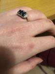Vintage Sapphire and Diamond Engagement Ring