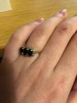 Vintage Sapphire and Diamond Engagement Ring