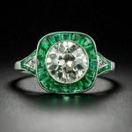 Art Deco 3 Ct Round Antique Engagement Ring