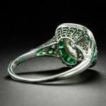 Art Deco 3 Ct Round Antique Engagement Ring