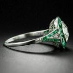Art Deco 3 Ct Round Antique Engagement Ring