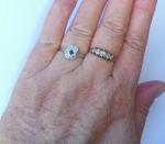 Art Deco 18ct Gold Sapphire and Diamond Ring