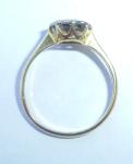 Art Deco 18ct Gold Sapphire and Diamond Star Ring