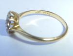 Art Deco 18ct Gold Sapphire and Diamond Star Ring