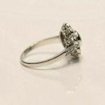 2Ct Round Cut Diamond Vintage Flower Engagement Ring