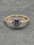 Art Nouveau 18ct Gold Sapphire & Diamond Ring