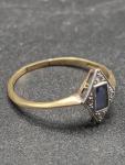 Art Nouveau 18ct Gold Sapphire & Diamond Ring