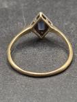 Art Nouveau 18ct Gold Sapphire & Diamond Ring