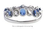 Edwardian 5 Stone Ceylon Sapphire Diamond Ring