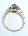 Art Deco 18ct Gold, Platinum, Sapphire & Diamond Ring
