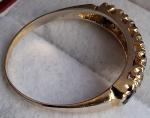 18Ct Gold Sapphire Diamond Vintage Eternity Ring