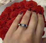 Antique Art Deco Diamond and Sapphire Gold Ring