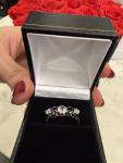 Antique Art Deco Diamond and Sapphire Gold Ring