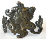 Art Nouveau Gilt Metal Antique Bracelet Bangle