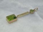 Art Deco 9ct Yellow Gold Lavalier Pendant