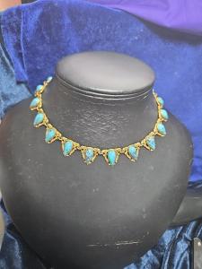 Victorian Choker with Turquoise Insets