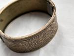 Victorian Brass Hinged Cuff Bracelet