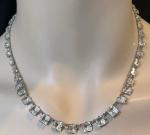 Antique Art Deco Rivière Necklace with Crystal Stones