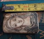 Antique Miniature Portrait Pendant by Z. Zielinska
