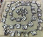 Antique Art Deco Rivière Necklace with Crystal Stones