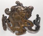 Art Nouveau Gilt Metal Antique Bracelet Bangle